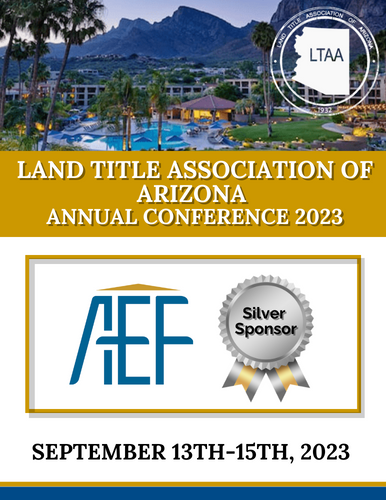 Vertical flyer of LTAA Annual Convention in Blue and Orange