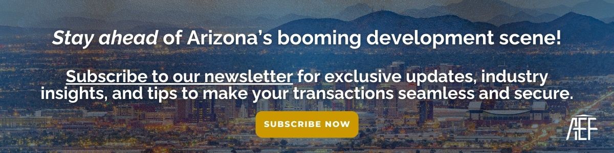 Arizona Escrow: Subscribe to our newsletter