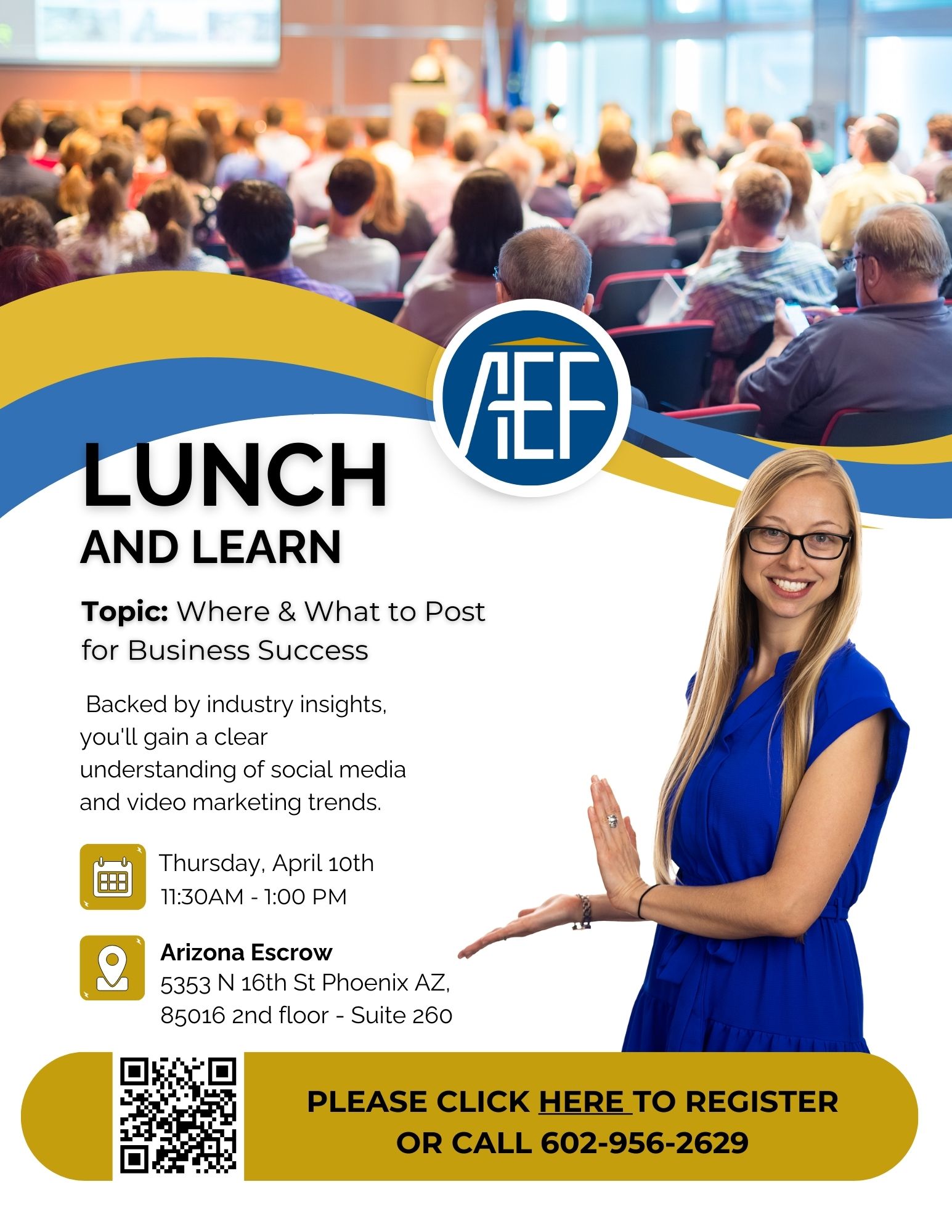AEF - Lunch and Learn One Sheet
