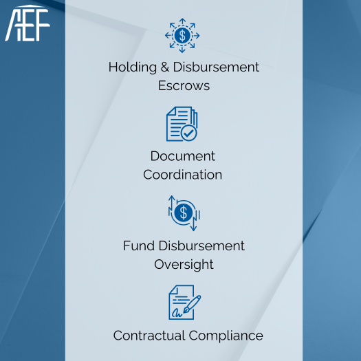 AEF – Holding & Disbursement Services Page