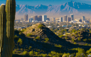 Arizona, Phoenix skyline.